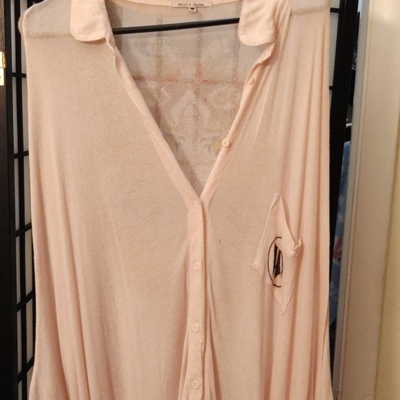 Sleeveless open shirt/cover-up - Picture 4 of 7